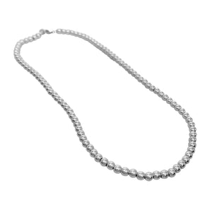 Sterling Silver 5mm Bead Necklace