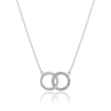 Load image into Gallery viewer, Classic Bejewelled Interlink Necklace Silver
