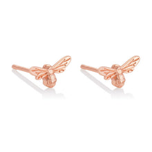 Load image into Gallery viewer, Lucky Bee Earrings Rose Gold

