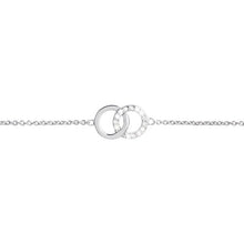 Load image into Gallery viewer, Bejewelled Interlink Chain Bracelet Silver
