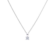 Load image into Gallery viewer, Four Claw Set 0.50ct Solitaire Pendant
