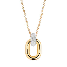 Load image into Gallery viewer, Pendant Capri Due - 18K Gold Plated With White Zirconia
