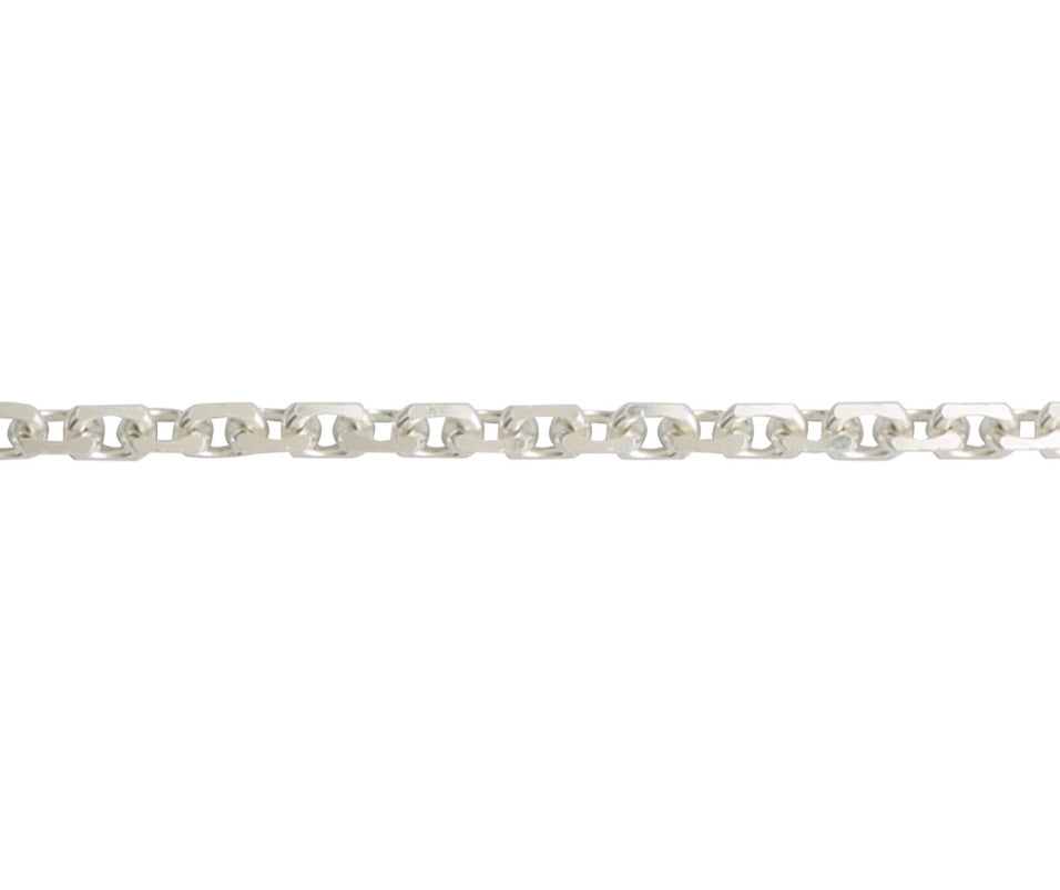Sterling Silver Angle Filed Trace Chain