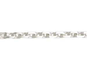 Sterling Silver Angle Filed Trace Chain