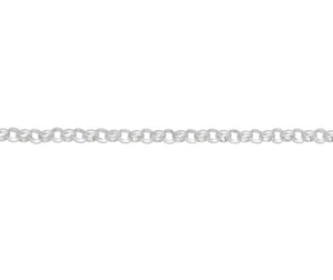 Sterling Silver Round Belcher Anklet