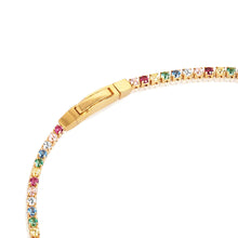 Load image into Gallery viewer, Bracelet Ellera - 18K Plated With Multi Coloured Zirconia
