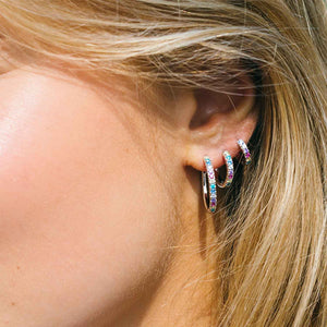 Earrings Ellera Piccolo With Multicoloured Zirconia