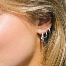 Load image into Gallery viewer, Earrings Ellera Medio With Multi Coloured Zirconia
