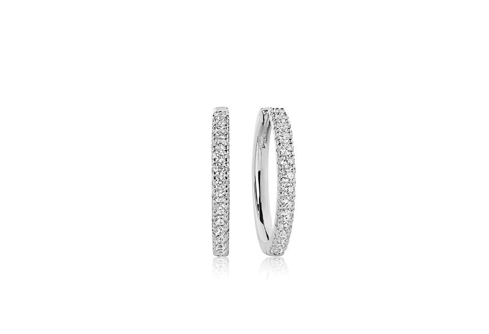 Earrings Ellera Grande With White Zirconia