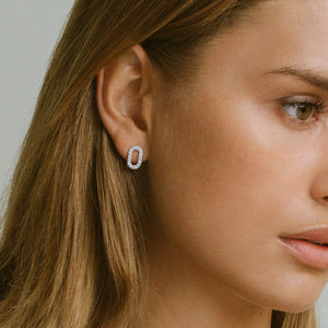 Earrings Capizzi - With White Zirconia