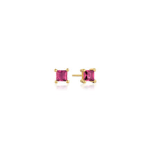 Load image into Gallery viewer, Earrings Ellera - 18K Plated With Pink Zirconia
