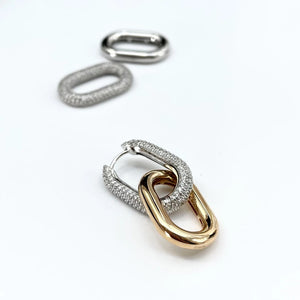 Earrings Capri Link Single - 18K Gold Plated