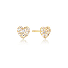 Load image into Gallery viewer, Earrings Caro - 18K Gold Plated With White Zirconia
