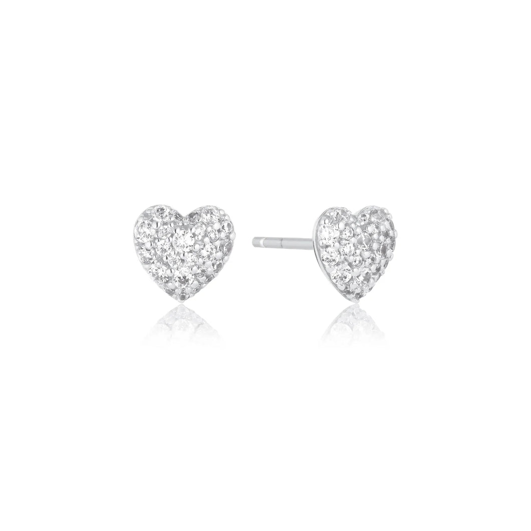 Earrings Caro With White Zirconia