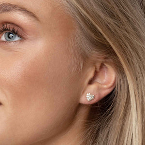 Earrings Caro With White Zirconia