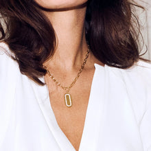 Load image into Gallery viewer, Necklace Capizzi Grande - 18K Gold Plated With White Zirconia
