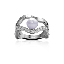 Load image into Gallery viewer, Ring Ponza - With Freshwater Pearl And Zirconia
