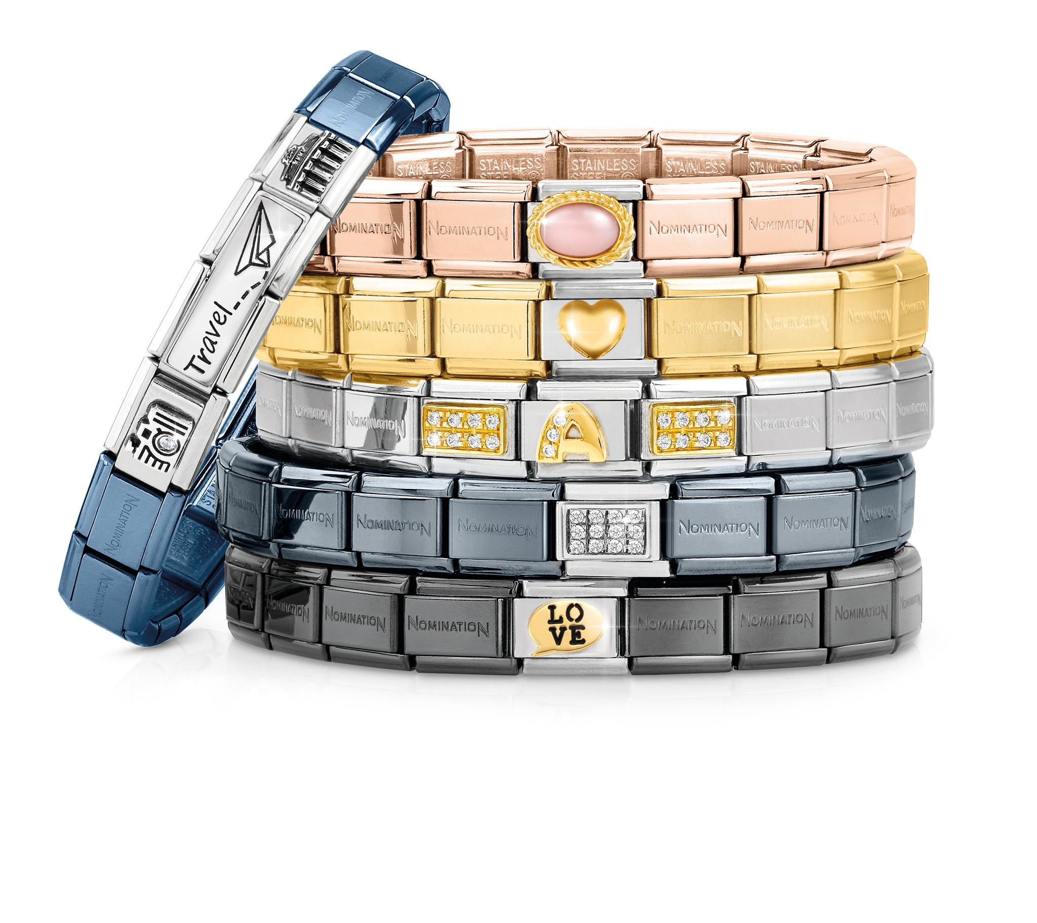 Nomination+Composable+Base+Stainless+Steel+Starter+Bracelet for sale online  | eBay | Nomination bracelet, Charm bracelet, Jewelry