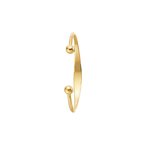 9ct Yellow Gold Babies' Solid Torque ID Bangle