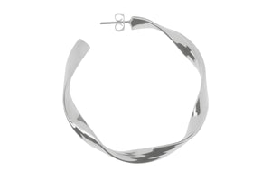 Large Twist Hoop Earrings