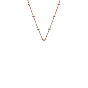 Rose Gold Plated Intermittent Bead Chain