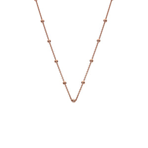 Rose Gold Plated Intermittent Bead Chain