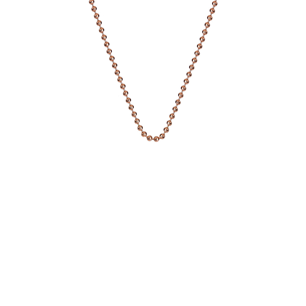 Rose Gold Plated Bead Chain