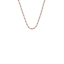 Load image into Gallery viewer, Sterling Silver and Rose Gold Plated Accent Bead Chain
