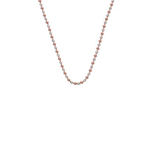 Load image into Gallery viewer, Sterling Silver and Rose Gold Plated Accent Bead Chain
