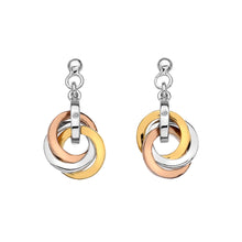Load image into Gallery viewer, Trio Calm Earrings - Rose and Yellow Gold Plated Accents
