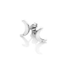 Load image into Gallery viewer, Diamond Amulet Crescent Earrings
