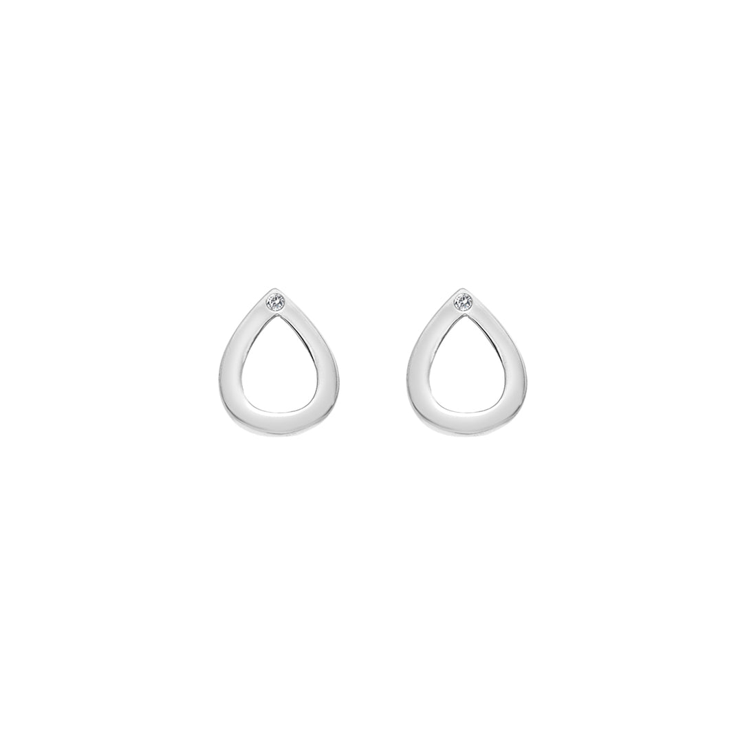 Diamond Amulet Teardrop Earrings