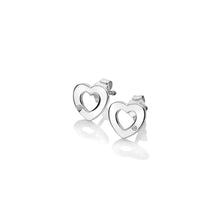 Load image into Gallery viewer, Diamond Amulet Heart Earrings
