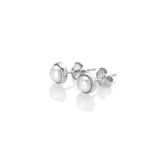 Load image into Gallery viewer, Diamond Amulet Pearl Earrings
