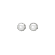 Load image into Gallery viewer, Diamond Amulet Pearl Earrings
