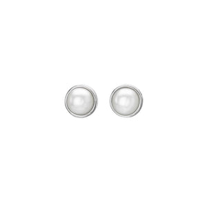 Diamond Amulet Pearl Earrings