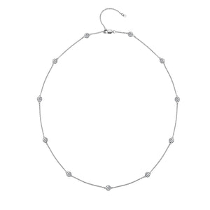 Tender White Topaz Intermittent Necklace - 45cm