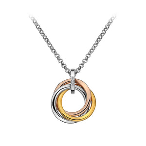 Trio Calm Pendant - Rose And Yellow Gold Plated Accents