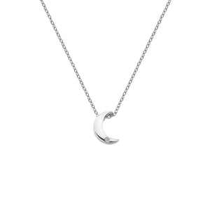 Diamond Amulet Crescent Pendant