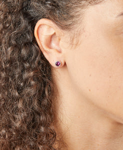 February Crystal Birthstone Earrings