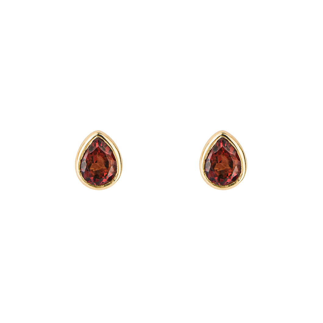 Semi-Precious Birthstone Earrings - January