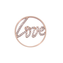 Load image into Gallery viewer, Rose Gold Sparkle Love Coin 33mm
