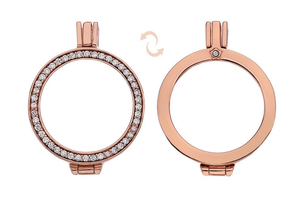 Rose Gold Reversible Coin Keeper - 25mm