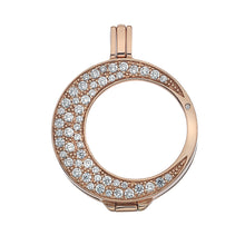 Load image into Gallery viewer, Mezzaluna Rose Gold Plated Sterling Silver Keeper 25mm
