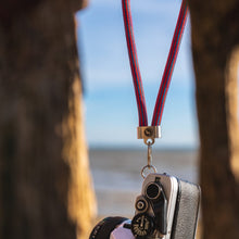 Load image into Gallery viewer, Brown Leather Steel Key Fob
