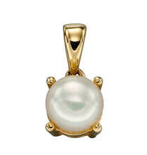 Load image into Gallery viewer, 9ct Yellow Gold Birthstone Pendant - June - Freshwater Pearl
