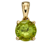 Load image into Gallery viewer, 9ct Yellow Gold Birthstone Pendant - August - Peridot
