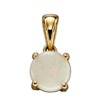 Load image into Gallery viewer, 9ct Yellow Gold Birthstone Pendant - October - Opal
