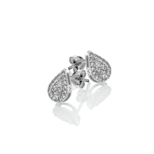 Load image into Gallery viewer, Glimmer White Topaz Stud Earrings

