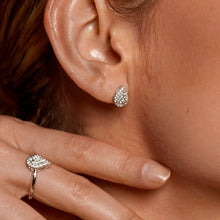 Load image into Gallery viewer, Glimmer White Topaz Stud Earrings
